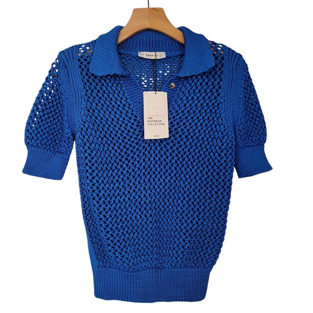 Zara Blue Crew Neck Sweater